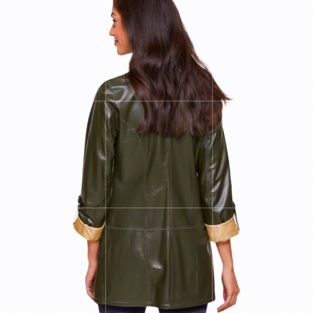 Overland Rebecca Lambskin Leather Jacket -XS/S - Picture 3 of 17